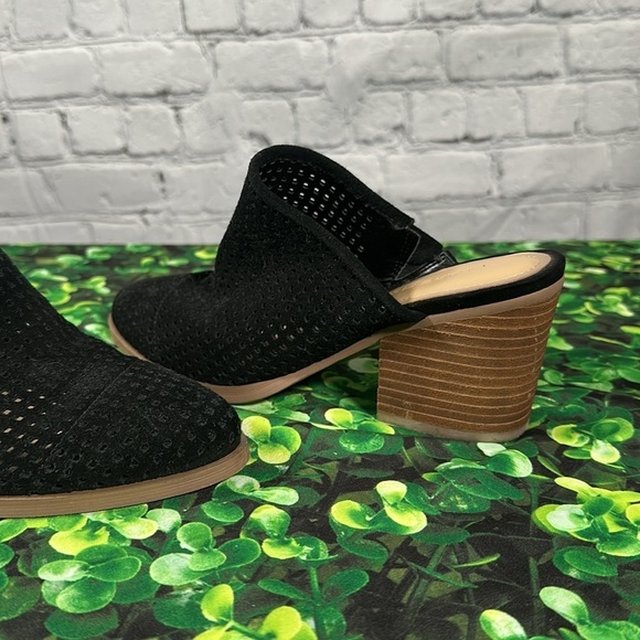 Marc Fisher Mule Ripley Suede Black Tan size 6 1/2M - Picture 14 of 14